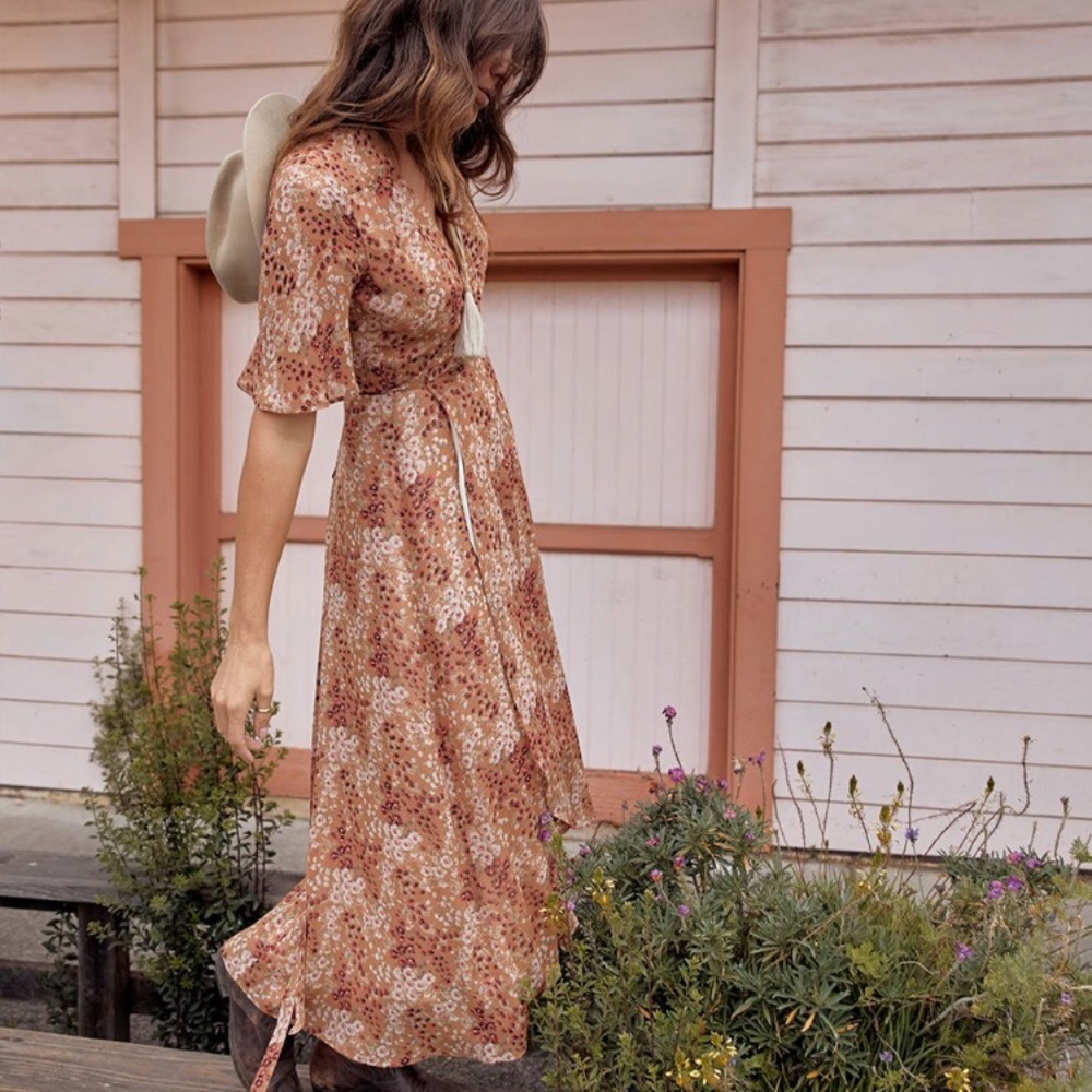 Christy Dawn Bluebell Dress, Rust Garden